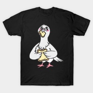 Dove peace faithful white gray bird love T-Shirt